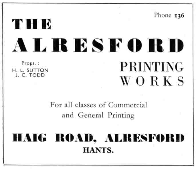 ALRESFORD PRINTING WORKS