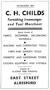 C. H. CHILDS - Ironmonger
