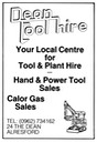 DEAN TOOL HIRE [1]
