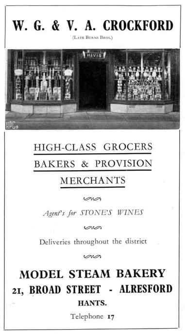W. G. & V. A. CROCKFORD - Grocer & Baker